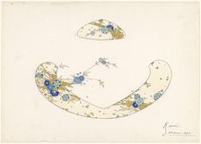 Design for an hors d'ouvre dish, part of a porcelain service for Pillivuyt, c.1889. Creator: Jules-Auguste Habert-Dys
