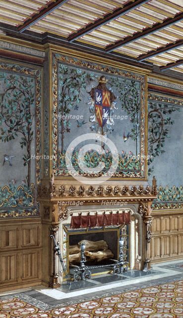 Design for an interior, 1868. Artist: Unknown