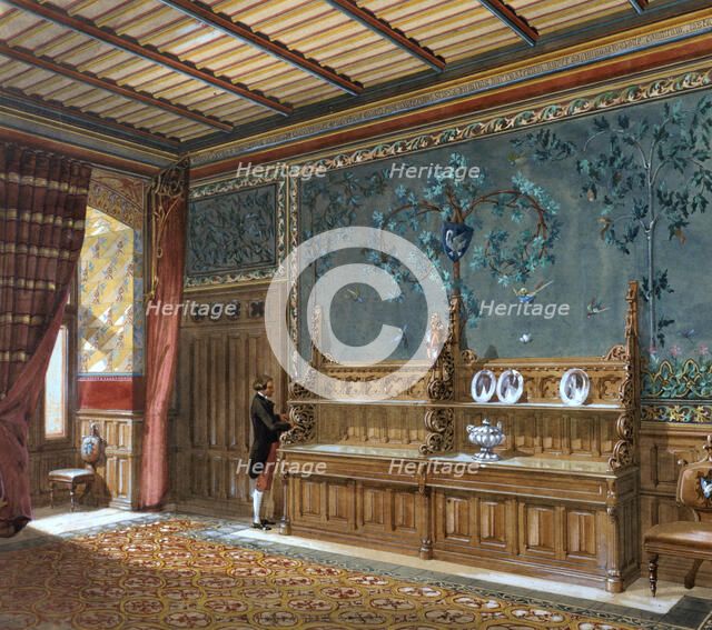 Design for an interior, 1868. Artist: Unknown
