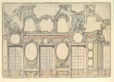 Design for an Interior Wall, 1700-1780. Creator: Anon