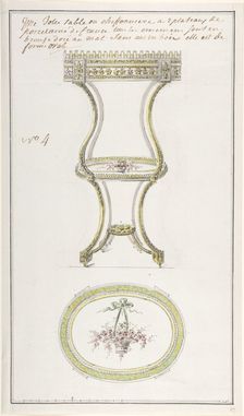 Design for an Occasional Table, ca. 1770-85. Creator: Anon