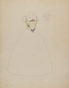 Design for Bodice, 1935/1942. Creator: Creighton Kay-Scott