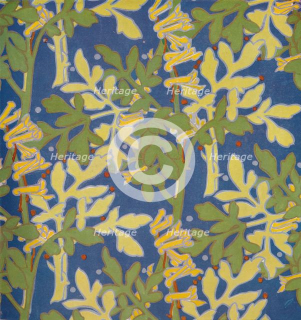 'Design for Block Printed Silk', 1926. Artist: Margery Tomlin.