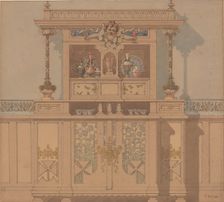 Design for Breakfront, 1900. Creator: Karel Vitezslav Masek