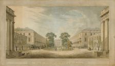 Design for Burlington Place Burlington House site redevelopment, Piccadilly, Westminster..., 1808 Creators: Humphry Repton, John Adey Repton