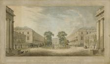 Design for Burlington Place Burlington House site redevelopment, Piccadilly, Westminster..., 1808 Creators: Humphry Repton, John Adey Repton