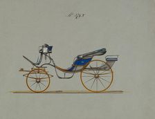 Design for Cabriolet or Victoria, no. 3785, 1882. Creator: Brewster & Co