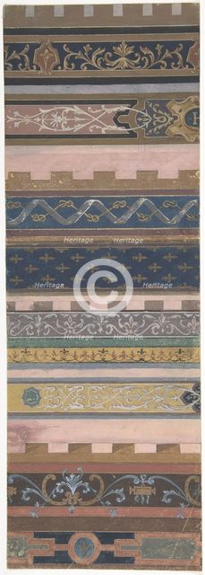 Design for Ceiling at Fontainebleau, 1850-1910. Creators: Jules-Edmond-Charles Lachaise, Eugène-Pierre Gourdet.