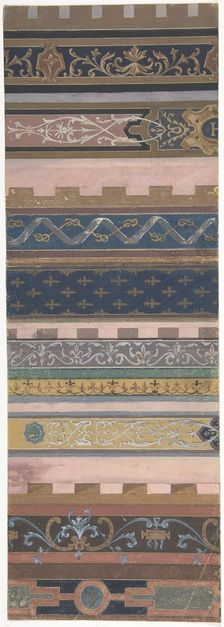 Design for Ceiling at Fontainebleau, 1850-1910. Creators: Jules-Edmond-Charles Lachaise, Eugène-Pierre Gourdet