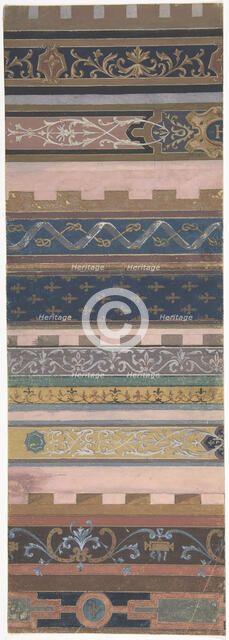 Design for Ceiling at Fontainebleau, 1850-1910. Creators: Jules-Edmond-Charles Lachaise, Eugène-Pierre Gourdet.