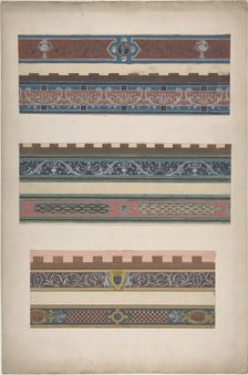 Design for Ceiling at Fontainebleau, second half 19th century. Creators: Jules-Edmond-Charles Lachaise, Eugène-Pierre Gourdet
