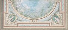Design for Ceiling, Bedroom of Mme de Marconnoy, second half 19th century. Creators: Jules-Edmond-Charles Lachaise, Eugène-Pierre Gourdet