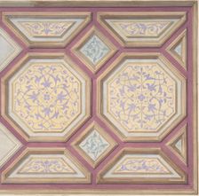 Design for Ceiling, Château de Cangé, second half 19th century. Creators: Jules-Edmond-Charles Lachaise, Eugène-Pierre Gourdet