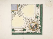 Design for Ceiling Decoration, 1850-70. Creator: Anon
