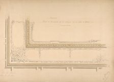 Design for ceiling decoration in the residence of the Duc de Massa on the rue la Boétie, Paris, 1889 Creators: Jules-Edmond-Charles Lachaise, Eugène-Pierre Gourdet