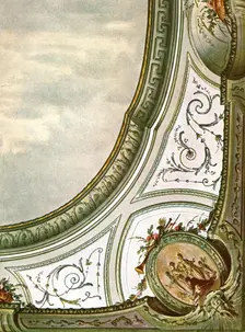 Design for ceiling decoration, Italy, (1928). Creator: Unknown