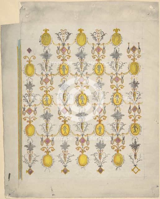 Design for ceiling decoration, mid-18th-early 19th century. Creator: Joseph Bonomi the Elder.