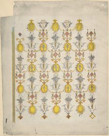 Design for ceiling decoration, mid-18th-early 19th century. Creator: Joseph Bonomi the Elder