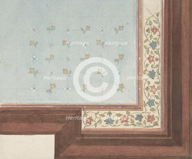 Design for Ceiling, Hôtel Hope, 1867. Creators: Jules-Edmond-Charles Lachaise, Eugène-Pierre Gourdet.
