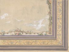 Design for Ceiling, second half 19th century. Creators: Jules-Edmond-Charles Lachaise, Eugène-Pierre Gourdet
