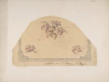 Design for Ceiling with Cherubs, second half 19th century. Creators: Jules-Edmond-Charles Lachaise, Eugène-Pierre Gourdet