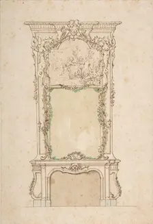 Design for Chimney Piece, 18th century. Creator: Anon
