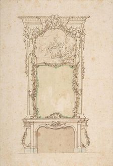 Design for Chimney Piece, 18th century. Creator: Anon