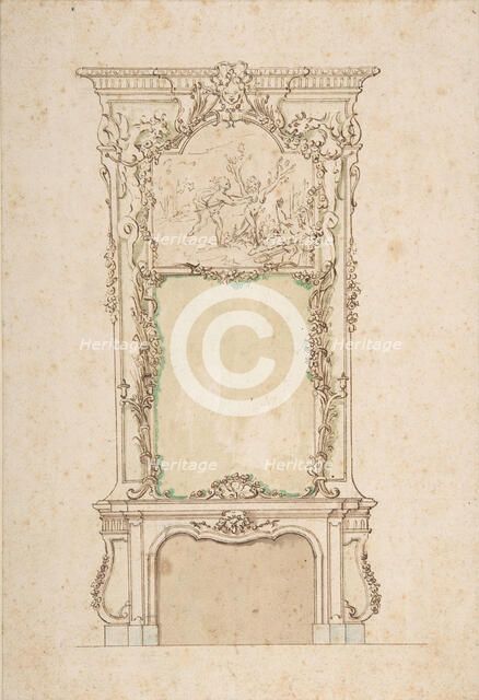 Design for Chimney Piece, 18th century. Creator: Anon.