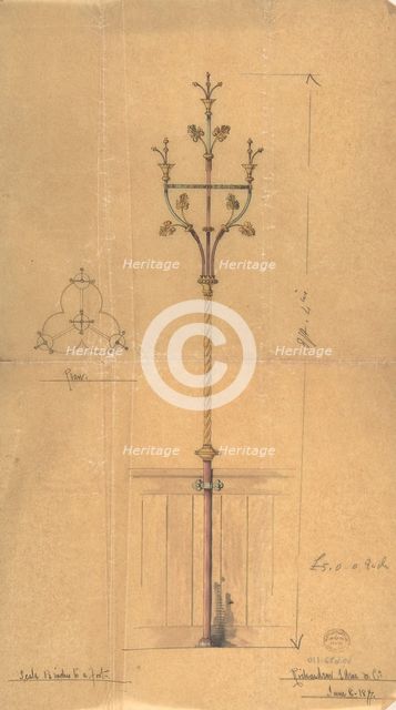 Design for Church Lights, 1877. Creator: Richardson Ellson & Co.