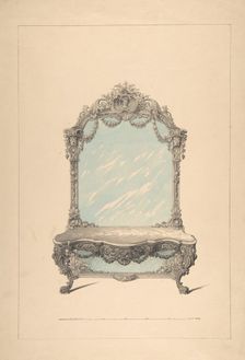 Design for Console Table, 1850-1904. Creator: Robert William Hume