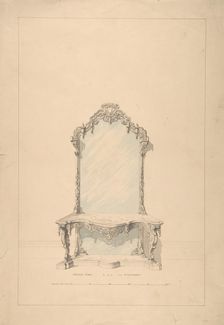 Design for Console Table, 1850-1904. Creator: Robert William Hume