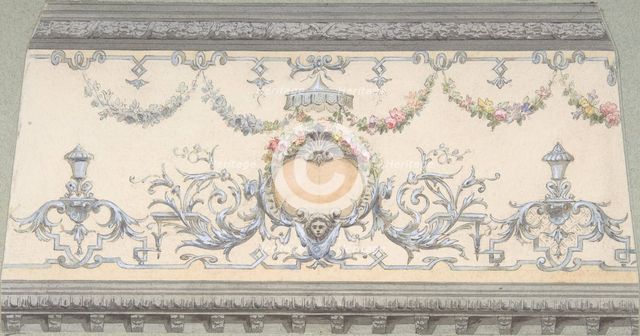 Design for Cove Section, second half 19th century. Creators: Jules-Edmond-Charles Lachaise, Eugène-Pierre Gourdet.