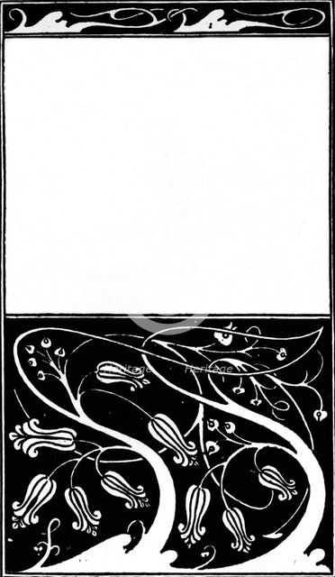 'Design for Cover of The Mountain Lovers, c.1895, (1914). Artists: Aubrey Beardsley, William Sharp.