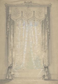 Design for Curtains, 1841-1917. Creator: Charles Hindley & Sons