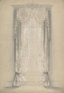 Design for Curtains, 1841-84. Creator: Charles Hindley & Sons