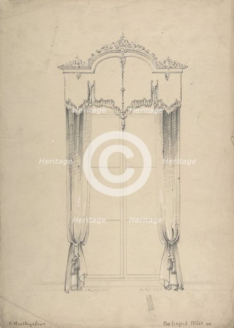 Design for Curtains, 1841-84. Creator: Charles Hindley & Sons.