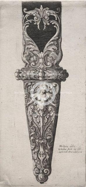 Design for Dagger Sheath. Creator: Wenceslaus Hollar (Bohemian, 1607-1677).