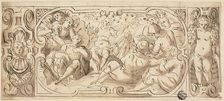 Design for Decorative Frieze with Joseph Interpreting His Dream to His Brothers, n.d. Creator: Unknown