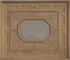 Design for Dining Room Ceiling, Neudeck, second half 19th century. Creators: Jules-Edmond-Charles Lachaise, Eugène-Pierre Gourdet