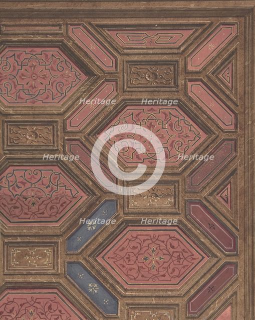 Design for Dining Room, Hôtel de Doctor Cranchi, 1872. Creators: Jules-Edmond-Charles Lachaise, Eugène-Pierre Gourdet.