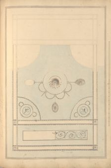 Design for Drawing Room Ceiling, Castlecoole, County Fermanagh, Ireland, ca. 1790-97. Creator: James Wyatt