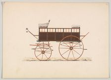 Design for Drag or Break (unnumbered), ca. 1860. Creator: Brewster & Co