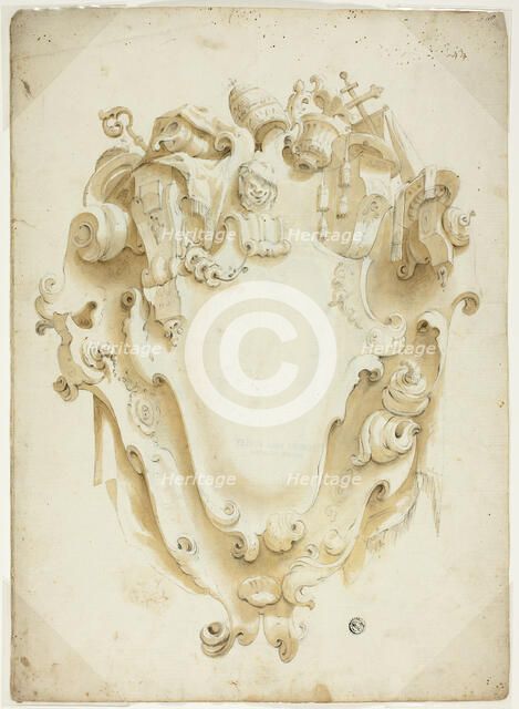 Design for Ecclesiastical Escutcheon, n.d. Creator: Unknown.