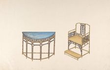Design for Export Furniture, ca. 1800. Creator: Anon
