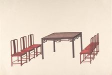 Design for Export Furniture, ca. 1800. Creator: Anon