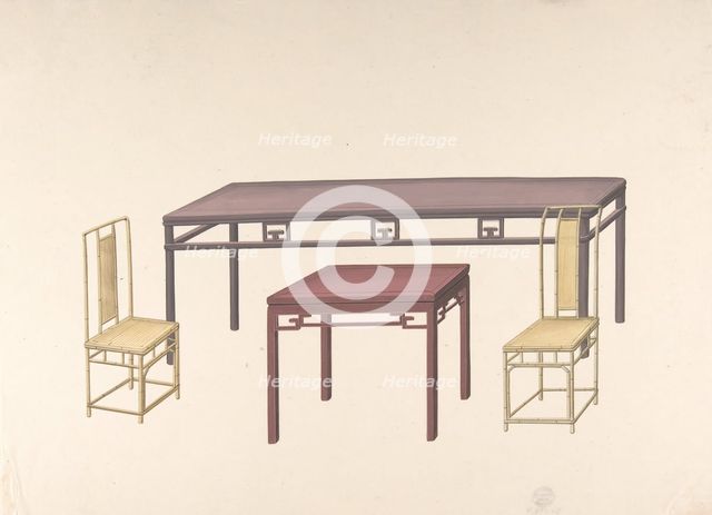 Design for Export Furniture, ca. 1800. Creator: Anon.