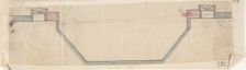 Design for Fireplace and Grate: Plan, 19th century. Creator: Anon