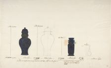 Design for Four Vases, ca. 1770-85. Creator: Anon