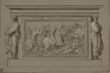 Design for Funerary Monument to the Marchese Francesco Gonzaga, n.d. Creator: After Raffaello Sanzio, called Raphael Italian, 1483-1524