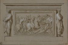 Design for Funerary Monument to the Marchese Francesco Gonzaga, n.d. Creator: After Raffaello Sanzio, called Raphael Italian, 1483-1524